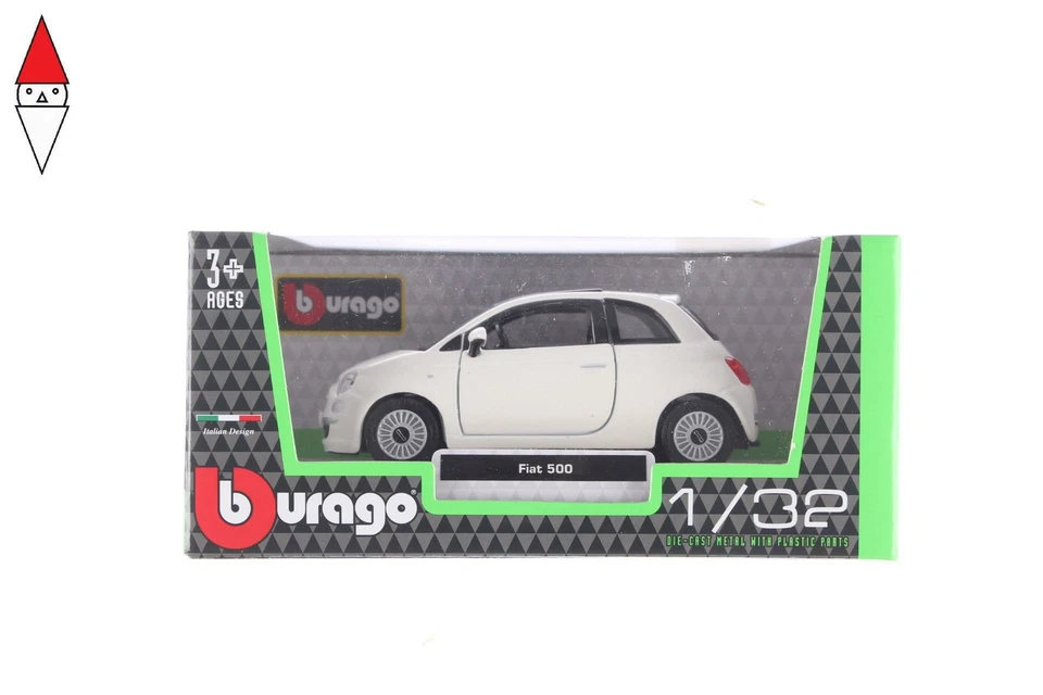 MODELLINO BBURAGO FIAT 500 1/32 BIANCA - Immagine 1 di 3