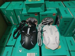 8pcs Wired Gaming Mouse LED Breathing Fire DPI Laptop PC Computer Optical Mice - Picture 1 of 7