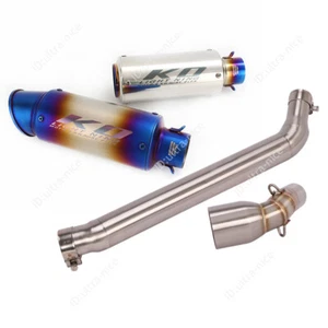 For CF-Moto 650GT 400GT 2022-2024 Exhaust Tips Middle Pipe 51mm Muffler Escape - Picture 1 of 15