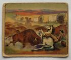 1949 Bowman Wild West Picture Card Buffalo Stampede #A-15 Poor