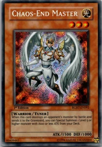 RGBT-EN092 Chaos-end Master Secret Rare 1st Edition LP Yugioh Card - Picture 1 of 2