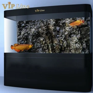 Aquarium Background Poster Water Rock Stone HD Fish Tank Landscape Wall Sticker - Picture 1 of 5