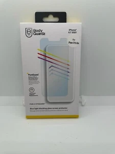 Protector de pantalla de vidrio Apple iPhone 13 Pro Max BodyGuardz puro 2 - nuevo - Imagen 1 de 1