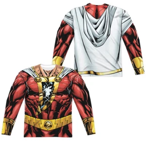 Shazam! "Shazam Uniform" Long Sleeve T-Shirt - Picture 1 of 4