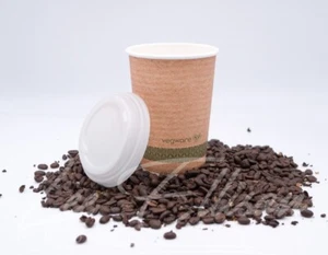 Vegware Tazzine Caffè Caldo Doppia Parete PLA 455ml 16oz Scatola 400 #AffareTrend - Foto 1 di 3