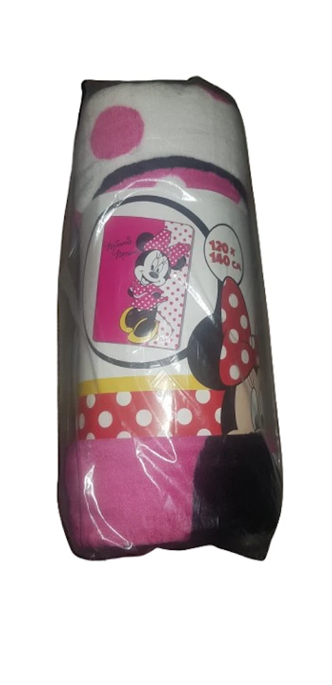 Copertina Disney Minnie Coral Fleece Bimba Misura 120X140 cm - Immagine 1 di 1