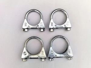 1 Set / 4 St. Auspuffschelle Sortiment M8 52+54 Bügelschelle Rohrschelle 852544 - Bild 1 von 1