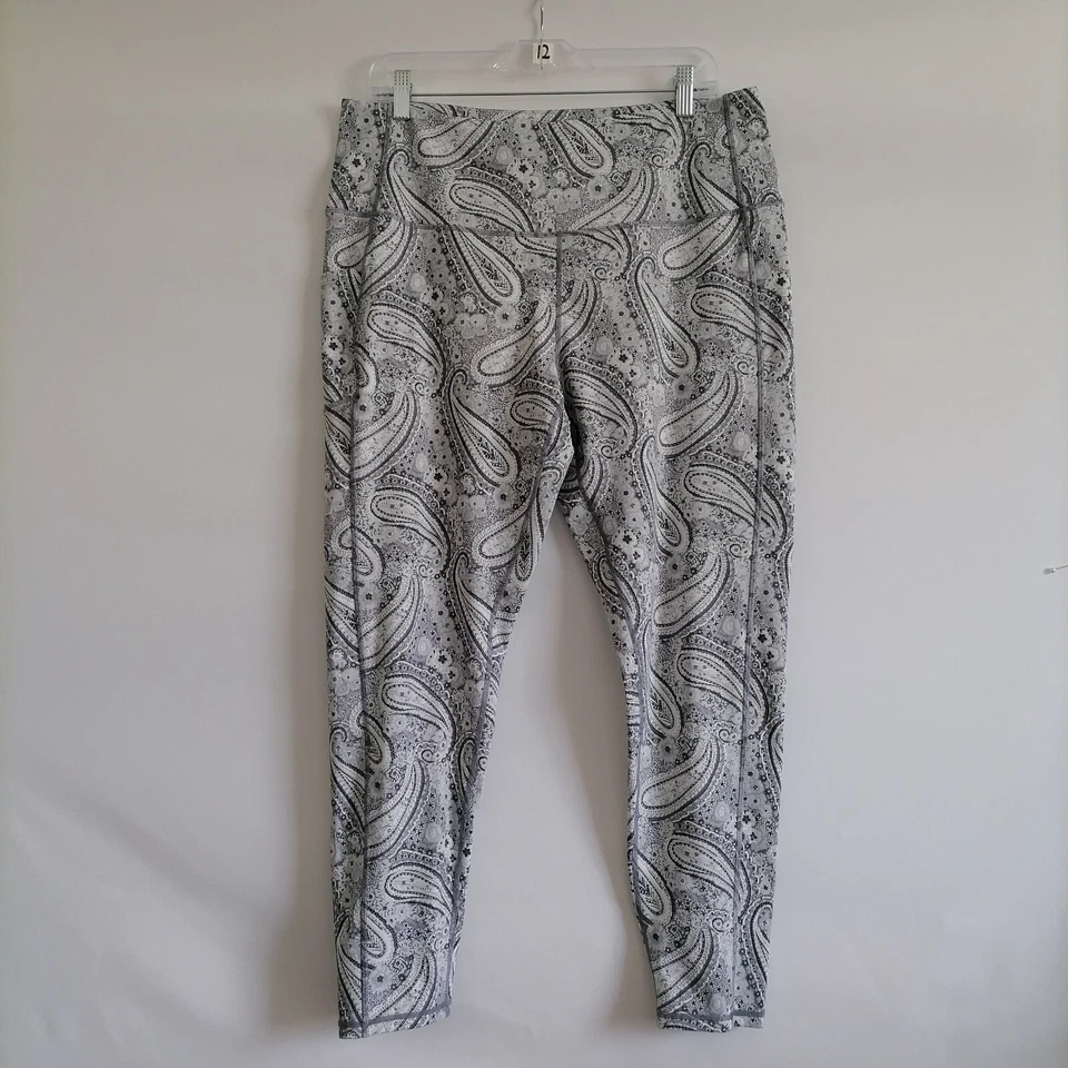 Legging Vera Bradley para mujer blanco tiro alto estampado cachemir Y2K talla 2XL Foto 1 de 4