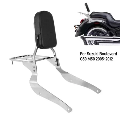 Respaldo cromado barra portaequipajes para Suzuki Boulevard C50 M50 2005-2012 Foto 1 de 4