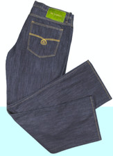 ETRO Milano Mens Bue Jeans 38/32 Italy Denim Straight Button-Fly Designer