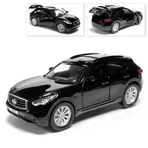 Infinity QX70 Metal Model Diecast Car Scale, Collectible Toy Cars, Black, 1/36 - Picture 1 of 6