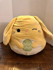 Squishmallow Der Osterhase, hält ein Osterei, 16" ausgezeichneter Zustand. - Bild 1 von 4