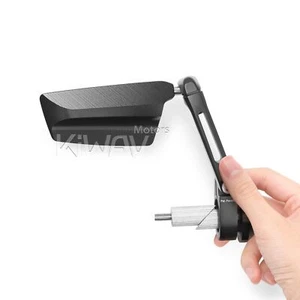Bar end mirror RH x 1 LEAP black for 7/8" hollow bar for electric bike - Picture 1 of 9