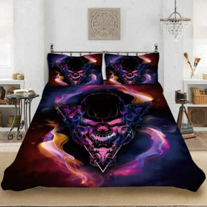 Wonderful King Kong Skull 3D Quilt Duvet Doona Cover Set Pillow case Print - Imagen 1 de 7
