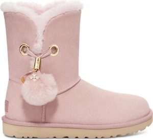Neu mit Karton UGG Irina Tessie Bommel Kristalldetail rosa Stiefel Größe 9 - Bild 1 von 20