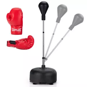 Adjustable Freestanding Punching Bag + Boxing Gloves - Home Gym Training Set - Picture 1 of 12