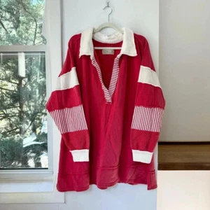 Nuevo Suéter Polo Free People We The Free Clean Prep Largo Rojo Talla XL - Imagen 1 de 13