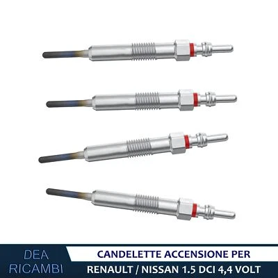 4x Candelette per MERCEDES CLASSE A (W176) 160 CDI/d kw 66/80 2012-2018 CD2096 - Imagen 1 de 3