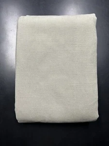 Single Restoration Hardware Brushed Linen Cotton Curtain Panel Fog Grey 96x50 - Picture 1 of 5