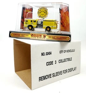 Code 3 Seagrave E5 Fire Truck City Of Honolulu 1/64 Die-Cast Ltd Ed NIB New - Picture 1 of 10