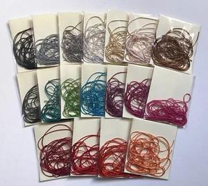 NEW COLOURS 5g 1MM Bullion/French Wire/Metallic Coil, Rough/Smooth Purl Goldwork - Picture 1 of 35
