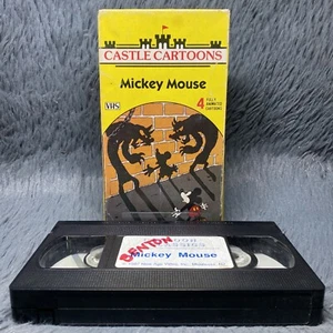 Castle Cartoons Mickey Mouse VHS 1988 4 Fully Animated Episodes Classic Cartoons - Picture 1 of 8