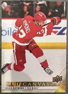 2022-23 Upper Deck UD Canvas #C149 Lucas Raymond Red Wings - Image 1 of 2