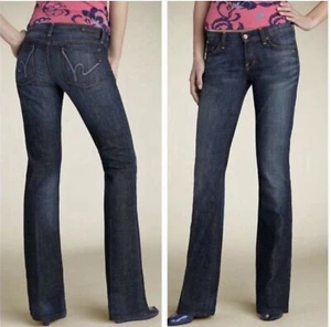 Pantalones de mezclilla Citizens Of Humanity Margo #085 cintura baja corte boot para mujer talla 30 usados en excelente estado - Imagen 1 de 13