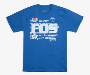 Virgil Abloh x Champion x Brooklyn Museum FOS T-Shirt | Men S | Off-White | NEW - Picture 1 of 8