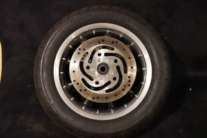 Black Wagon 16" Wheel Rim OEM Front Tire For 99-06 Harley Touring FLHR FLTR X - Picture 1 of 4