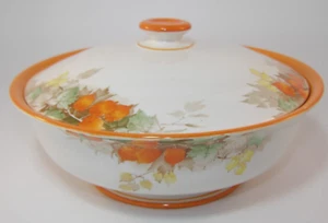 Vintage Shelley Winter Cherry Round Lidded 9" Serving Tureen c1930s Lot C VGC - Picture 1 of 11