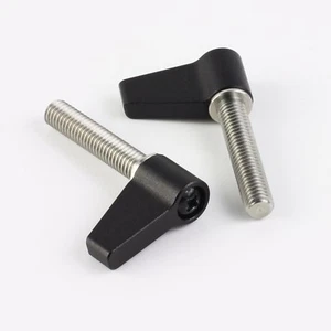 M6 30mm Long Wingnut Ratcheting Thumb Screw Knob fr Camera Rig Gear Machine Part - Picture 1 of 6