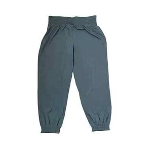 Aerie Pull On Cropped Pants Size Large Gray Polyester Womens Elastic Waist 30X25 - Picture 1 of 5