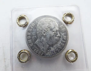 2 Lire Umberto I Re d'Italia 1887 Periziata SPL - Imagen 1 de 4