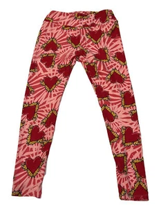 New LuLaRoe One Size Multi-Color Leggings (L117) Heart Valentine - Picture 1 of 2