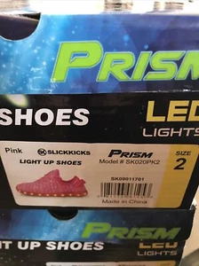 Nuevo LED NIÑAS Rosa Iluminado Zapatos Niños Talla 2 sin caja  - Imagen 1 de 7