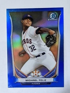 2014 Bowman Chrome Michael Feliz /250 blue refractor #BCP32 Astros - Picture 1 of 2