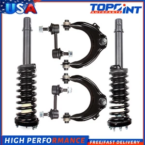 Front Struts For 03-07 Honda Accord 2.4L w/ Upper Control Arm Sway Bar Link 6pc - Picture 1 of 3