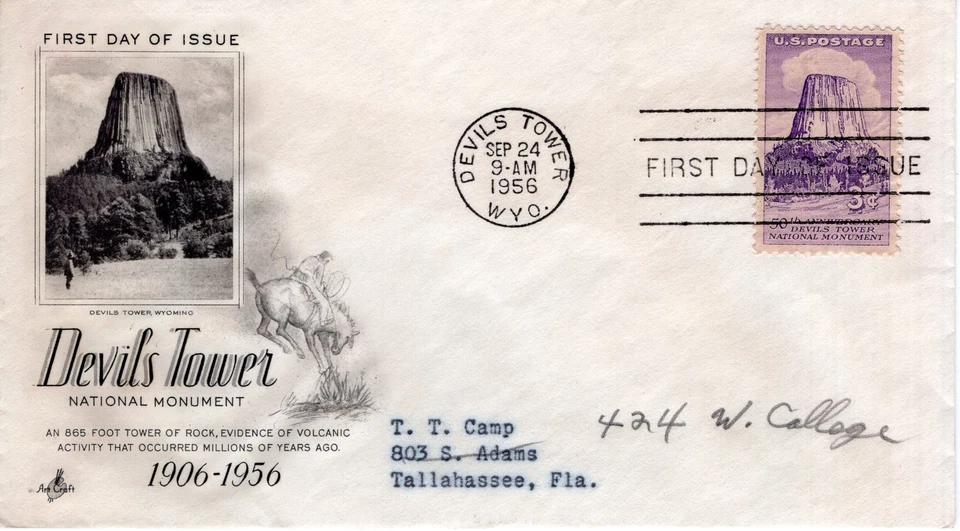 DEVILS TOWER NATIONAL MONUMENT - 1906 - 1956 - DC815 - Image 1 of 1