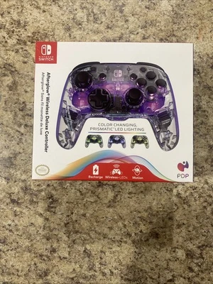 Nintendo SWITCH Wireless Deluxe Controller AFTERGLOW Prismatic Unopened New