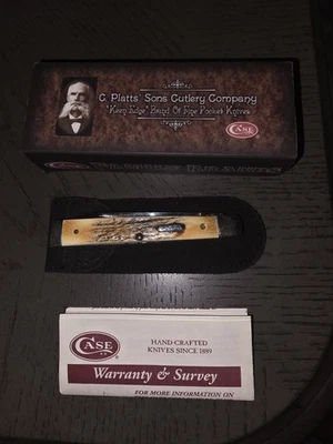 CASE XX /C. Platts' Sons 5182 Burnt Stag Baby Doctors Knife Rare / Family Brands - Image 1 of 4