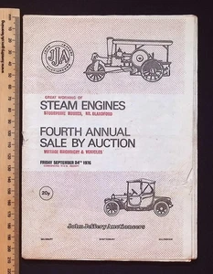 John Jeffrey Auctioneers Steam Engines Fourth Annual Sale by Auction, Sept 1976 - Foto 1 di 11