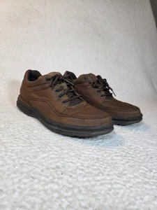 Scarpe da passeggio Rockport uomo classiche World Tour marroni taglia 12M nabuk stringate  - Foto 1 di 23