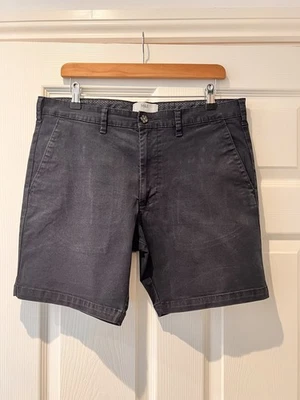 Marks and Spencer Men's Navy Blue Cotton Chino Shorts Size 34 - Image 1 of 4