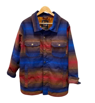 Chaqueta de invierno mediana Burton Snowboards Dryride azul/rojo Foto 1 de 4