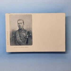 Belgien Königspostkarte um 1905 Kronprinz Albert Jugendpose - Bild 1 von 2