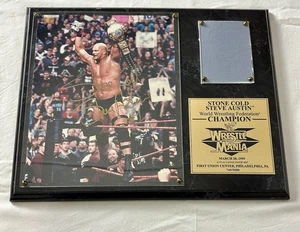 Placa de campeón Stone Cold Steve Austin 1999 WWF Wrestle Mania 745/5000 - Imagen 1 de 10