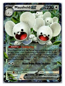 2023 Pardox Rift #155/182 Maushold EX Rare Holo Pokemon - Bild 1 von 3