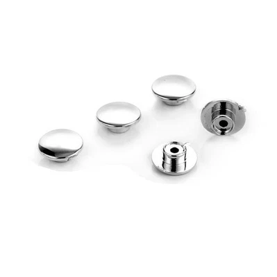 HIGHWAY HAWK Chrome Caps/Covers/Plugs for 6mm Allen Head Bolts M6 (take 5mm allen key)