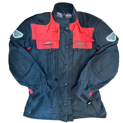 First Gear Kilimanjaro Black Red Hypertex Motorcycle Riding Jacket Women's Large - Image 1 of 4
